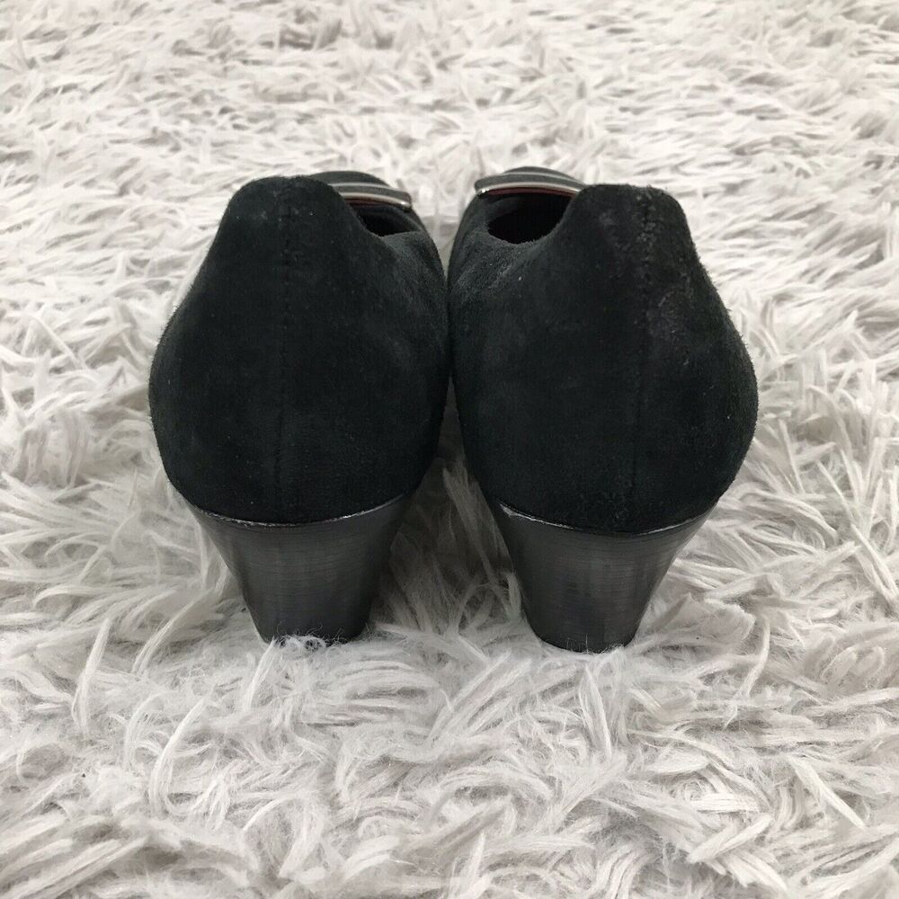 Munro American Mara Women's Heels Pumps Black Suede Size US 6 M - Picture 3 of 9